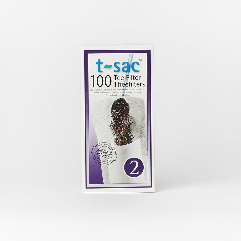 TeaBrew Unbleached Paper Tea Filter Bags (100 tea bags)